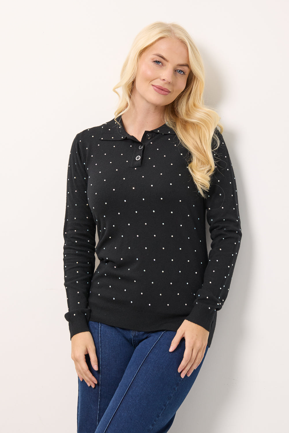 Scattered Diamanté Jumper