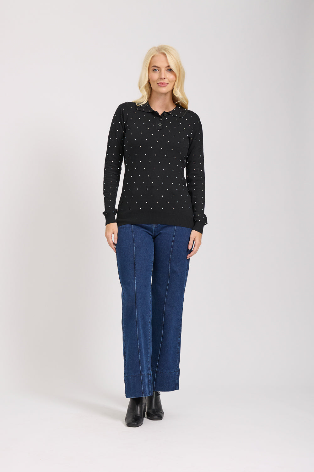 Scattered Diamanté Jumper