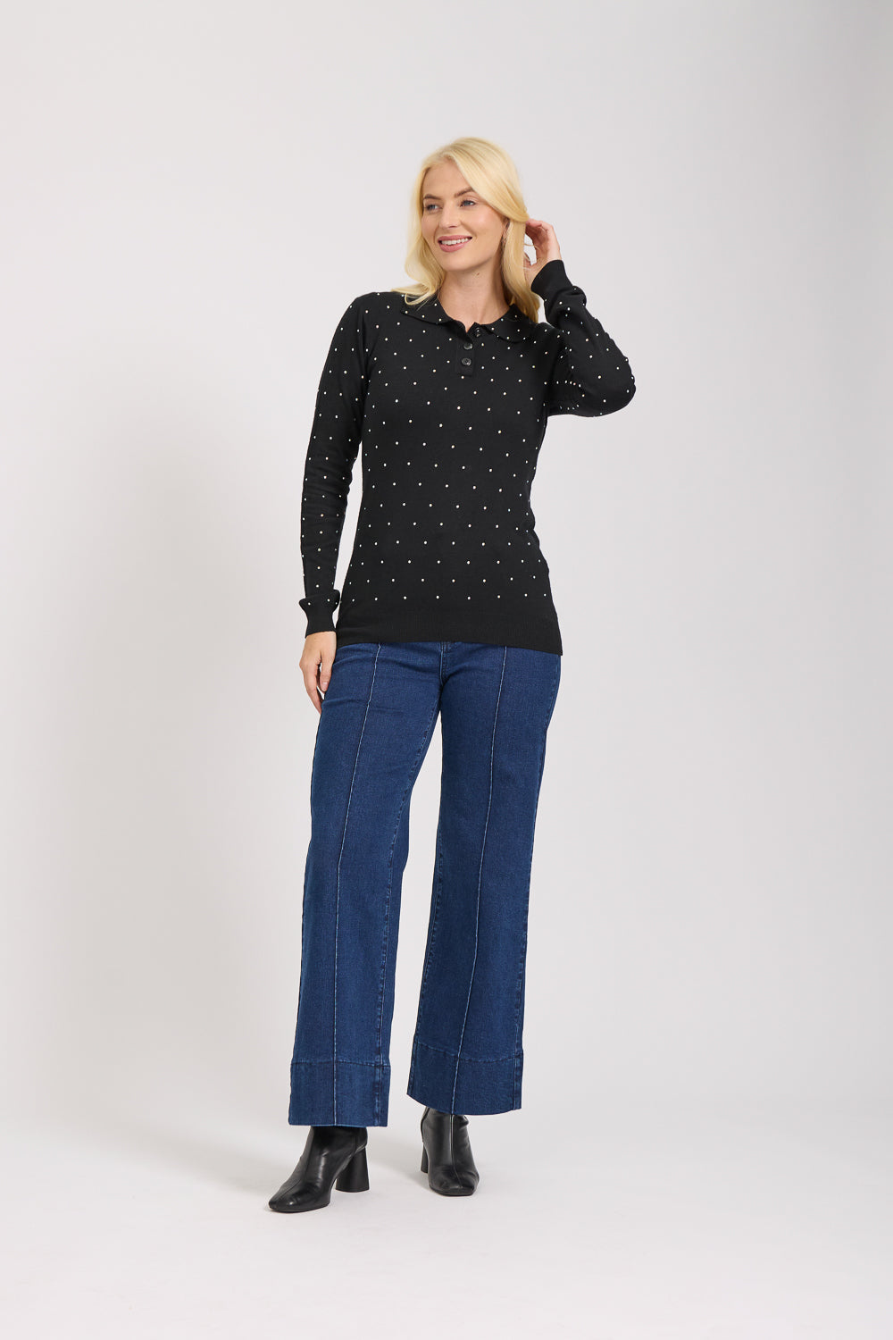 Scattered Diamanté Jumper