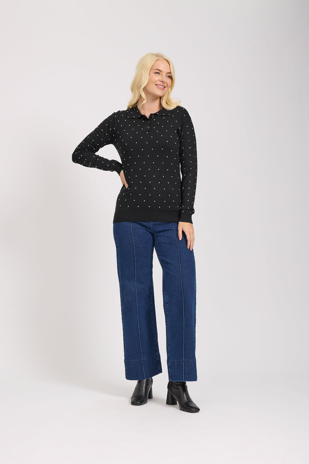 Scattered Diamanté Jumper