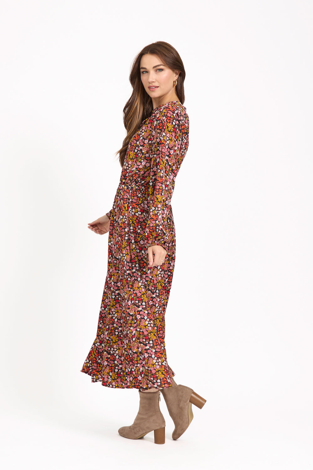 Floral Tie-Waist Dress