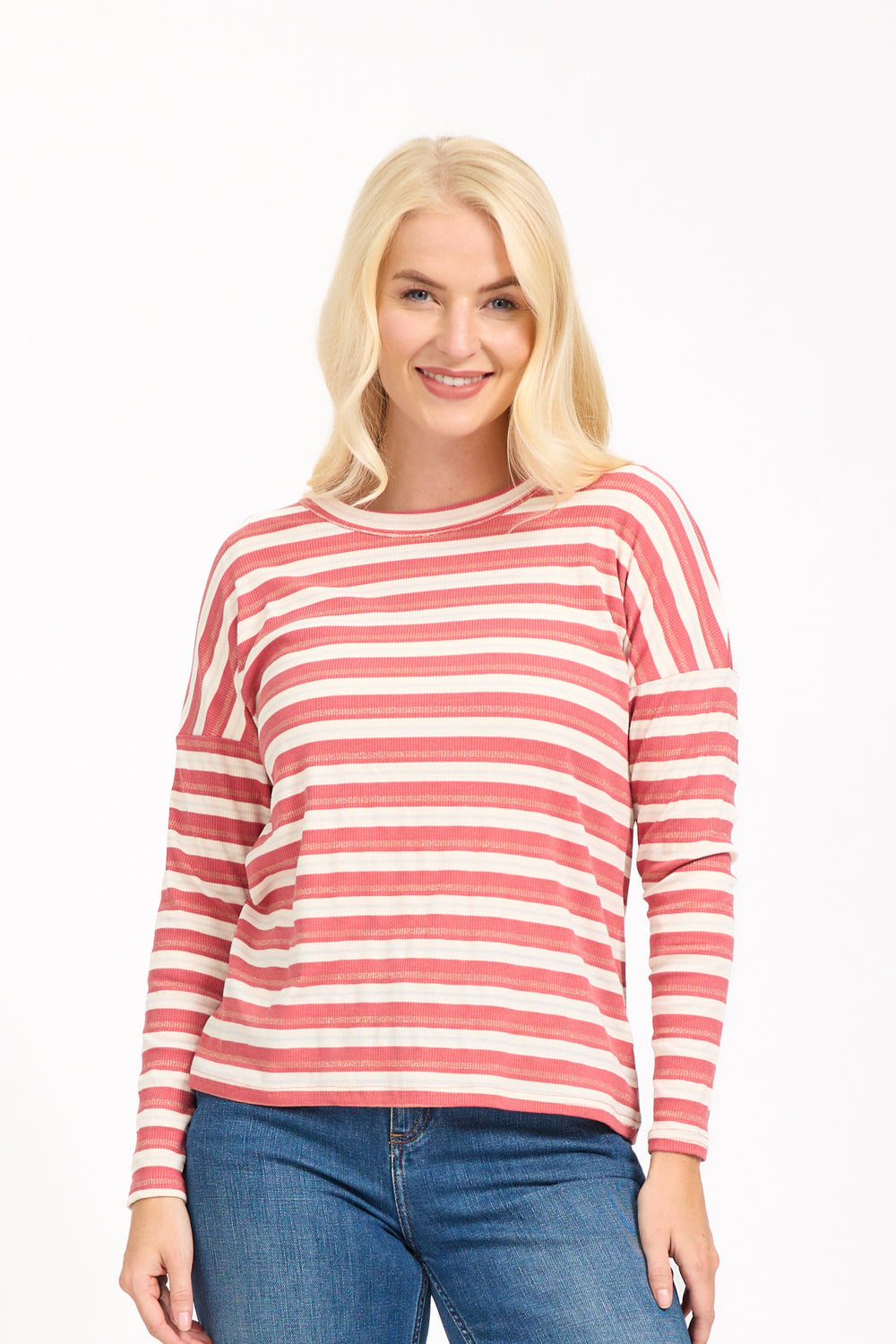 Stripe Lurex Top