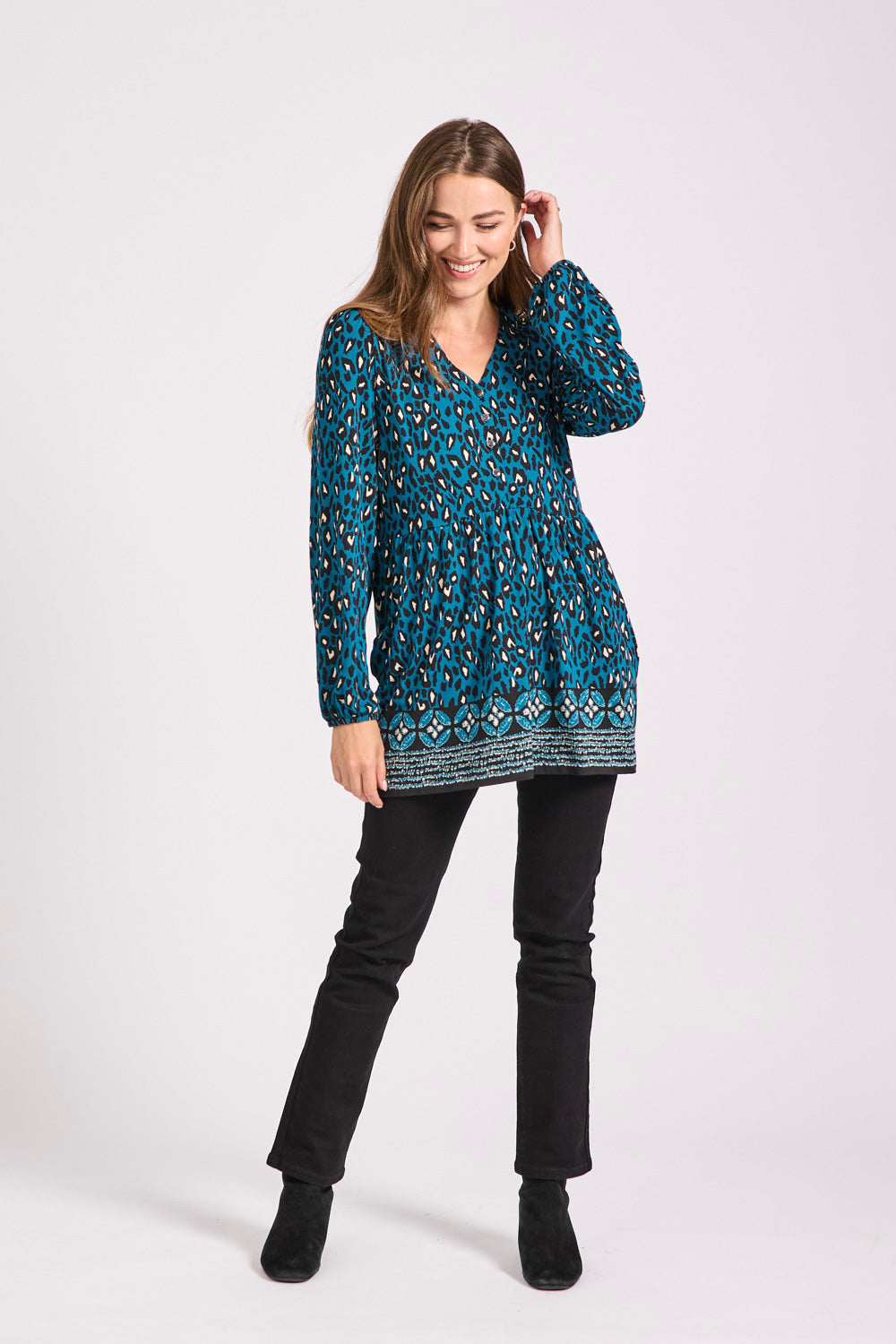 Animal Print Soft Touch Blouse