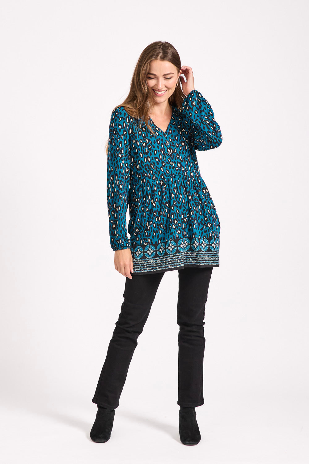 Animal Print Soft Touch Blouse