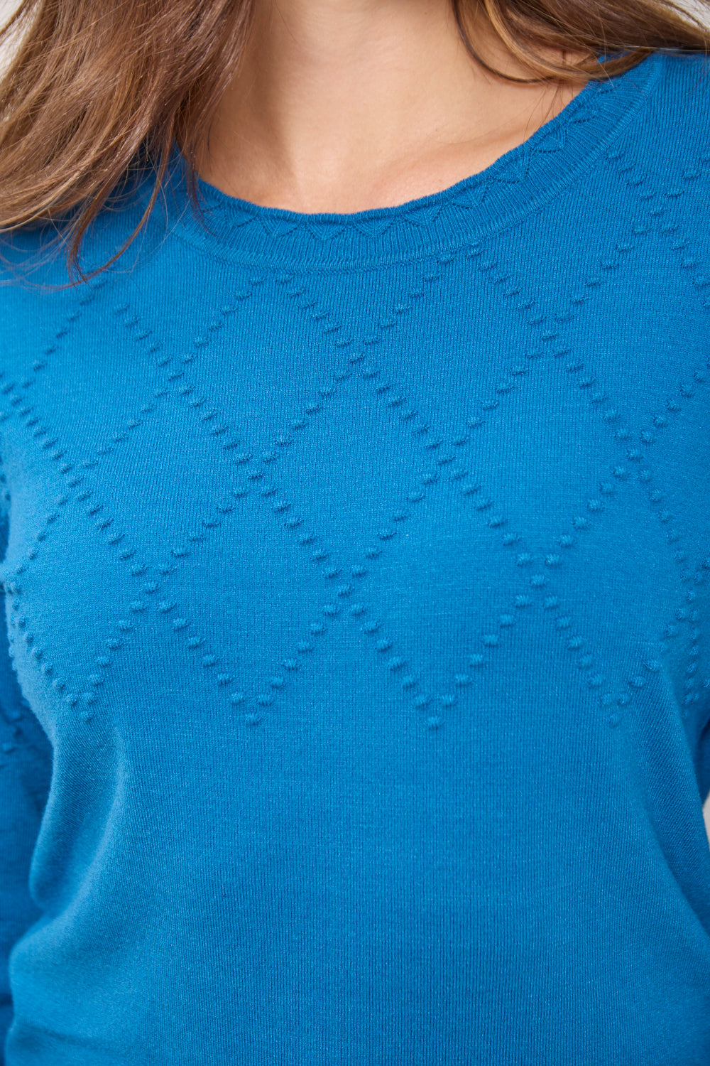 Diamond Bobble Stitch Jumper