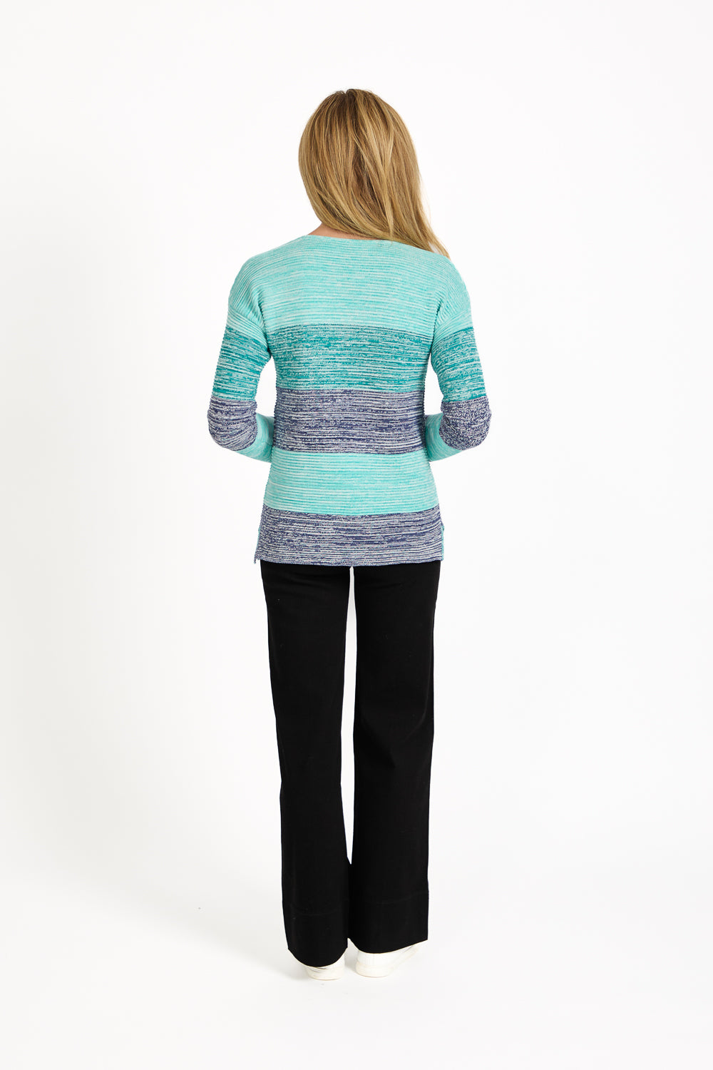 Ottoman Marl Colour Block Jumper