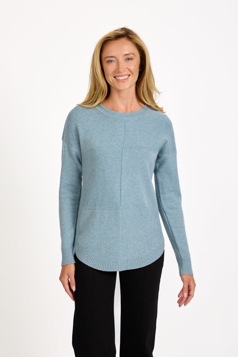 Cable-Knit Block Jumper