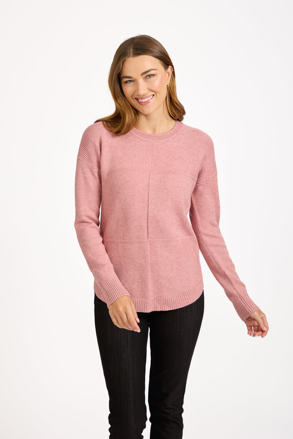 Cable-Knit Block Jumper