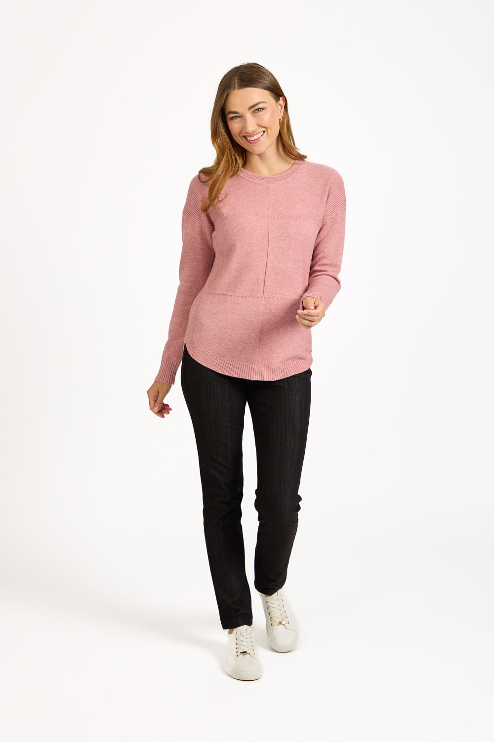 Cable-Knit Block Jumper