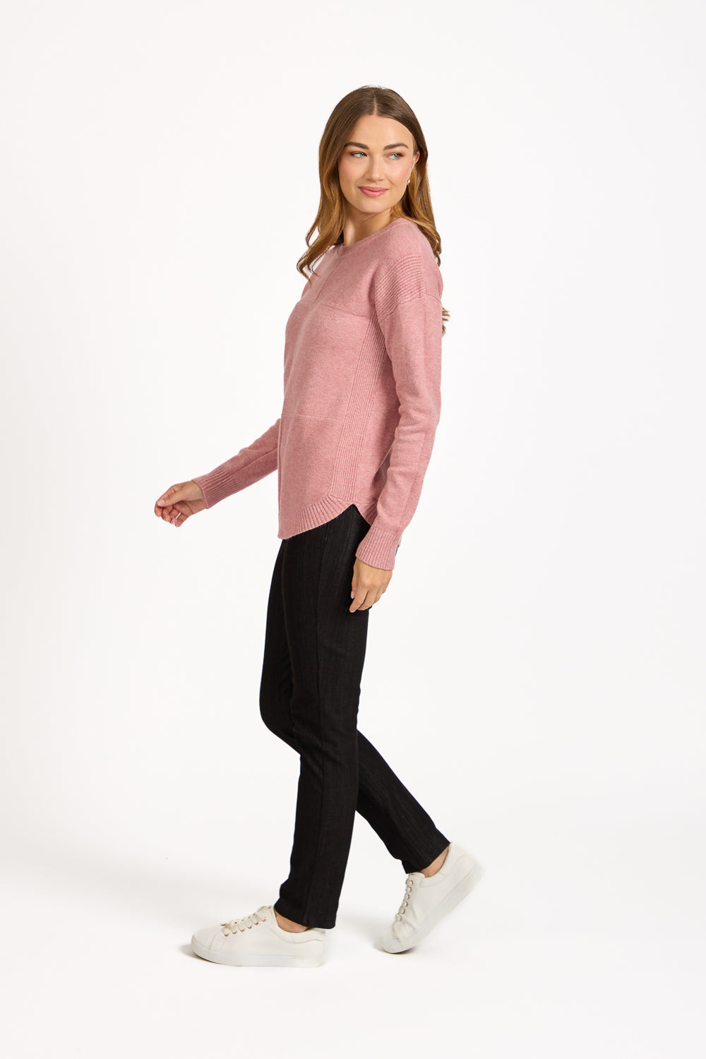 Cable-Knit Block Jumper
