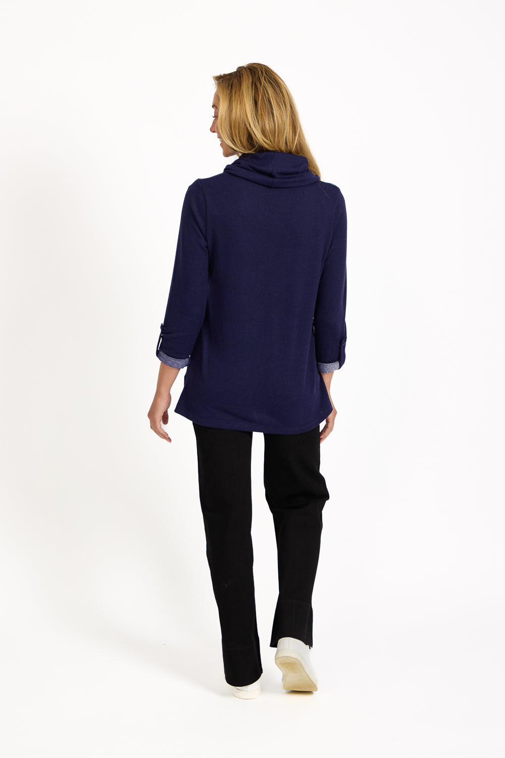 Etchy Printed Tunic with Snood