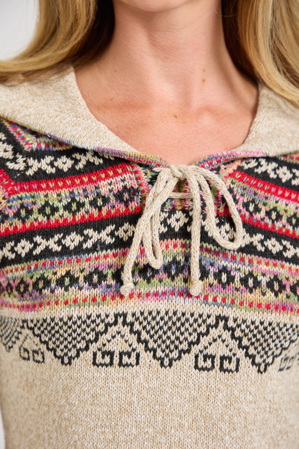 Fair Isle Hooded Jumper