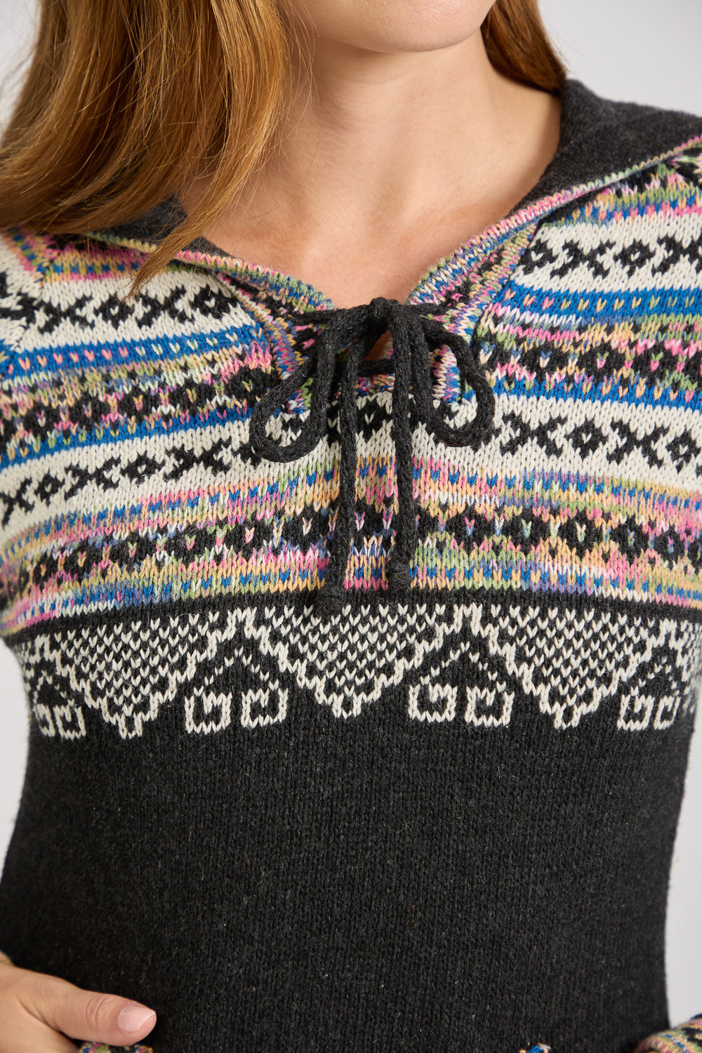 Fair Isle Hooded Jumper