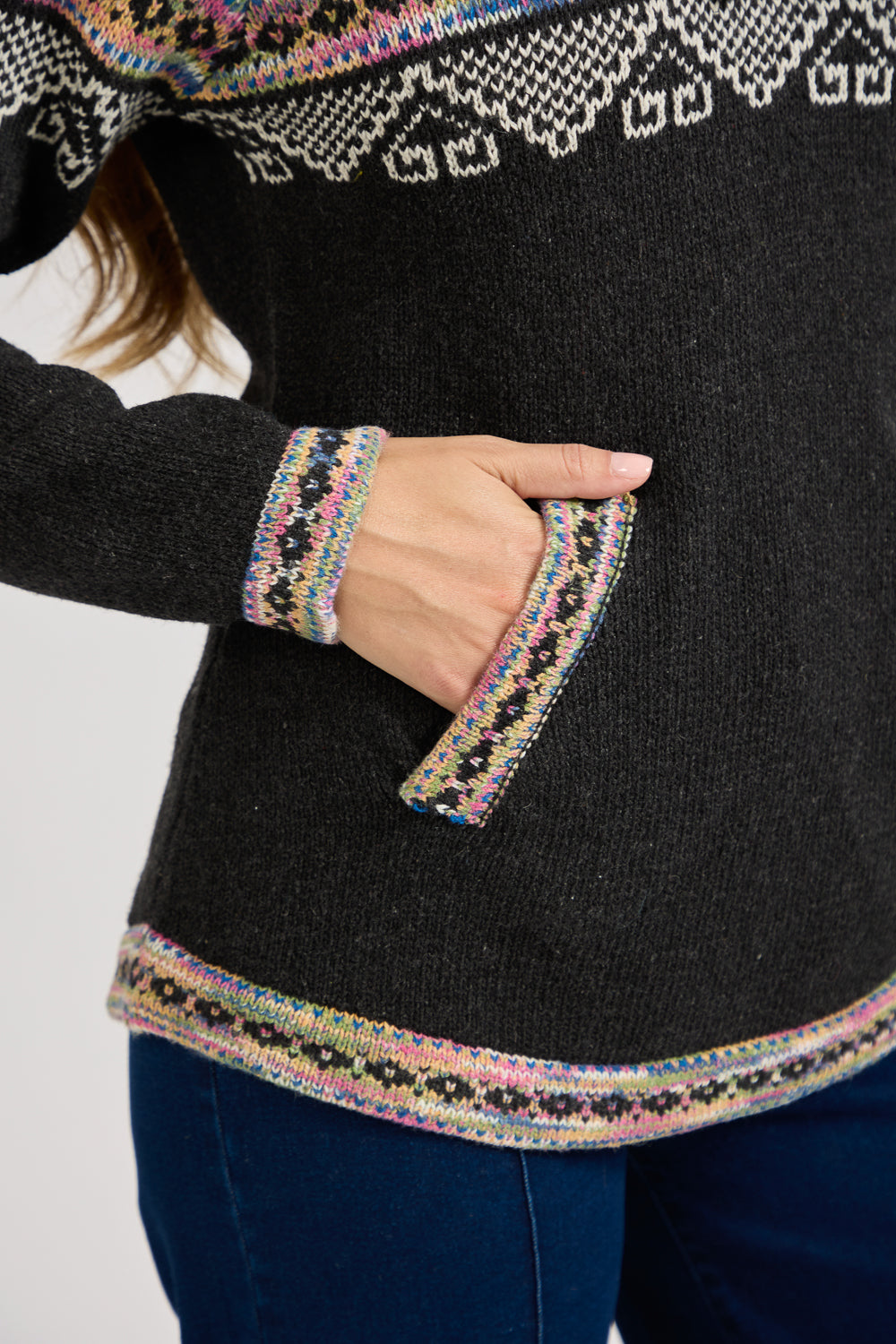 Fair Isle Hooded Jumper