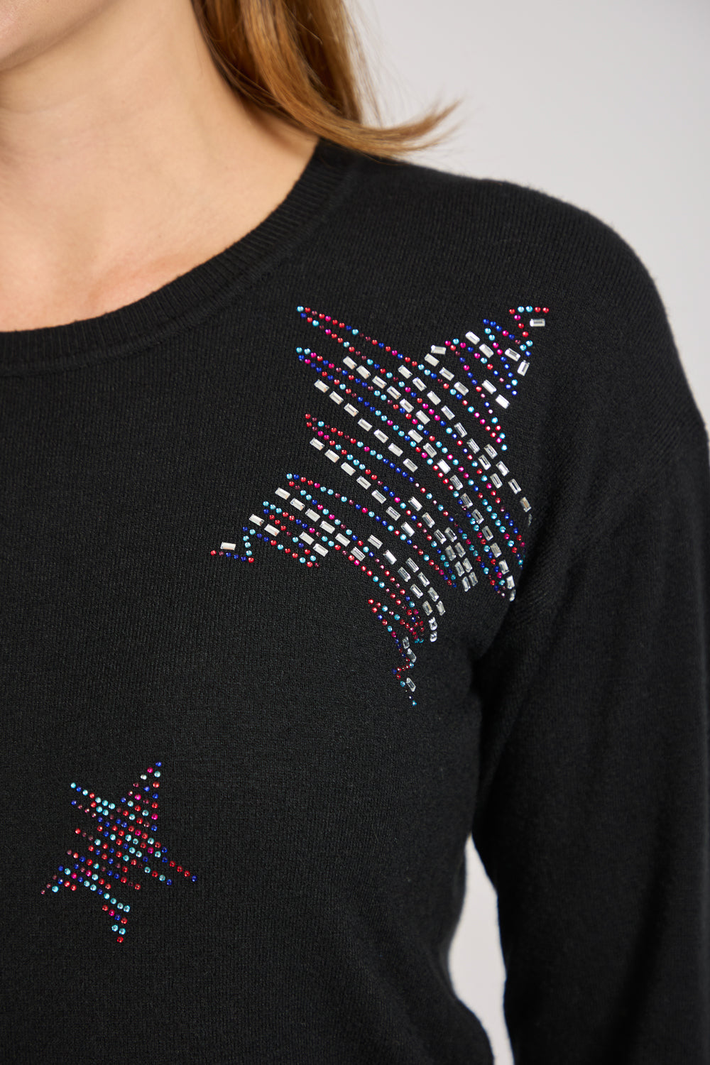 Star Diamanté Embellished Jumper