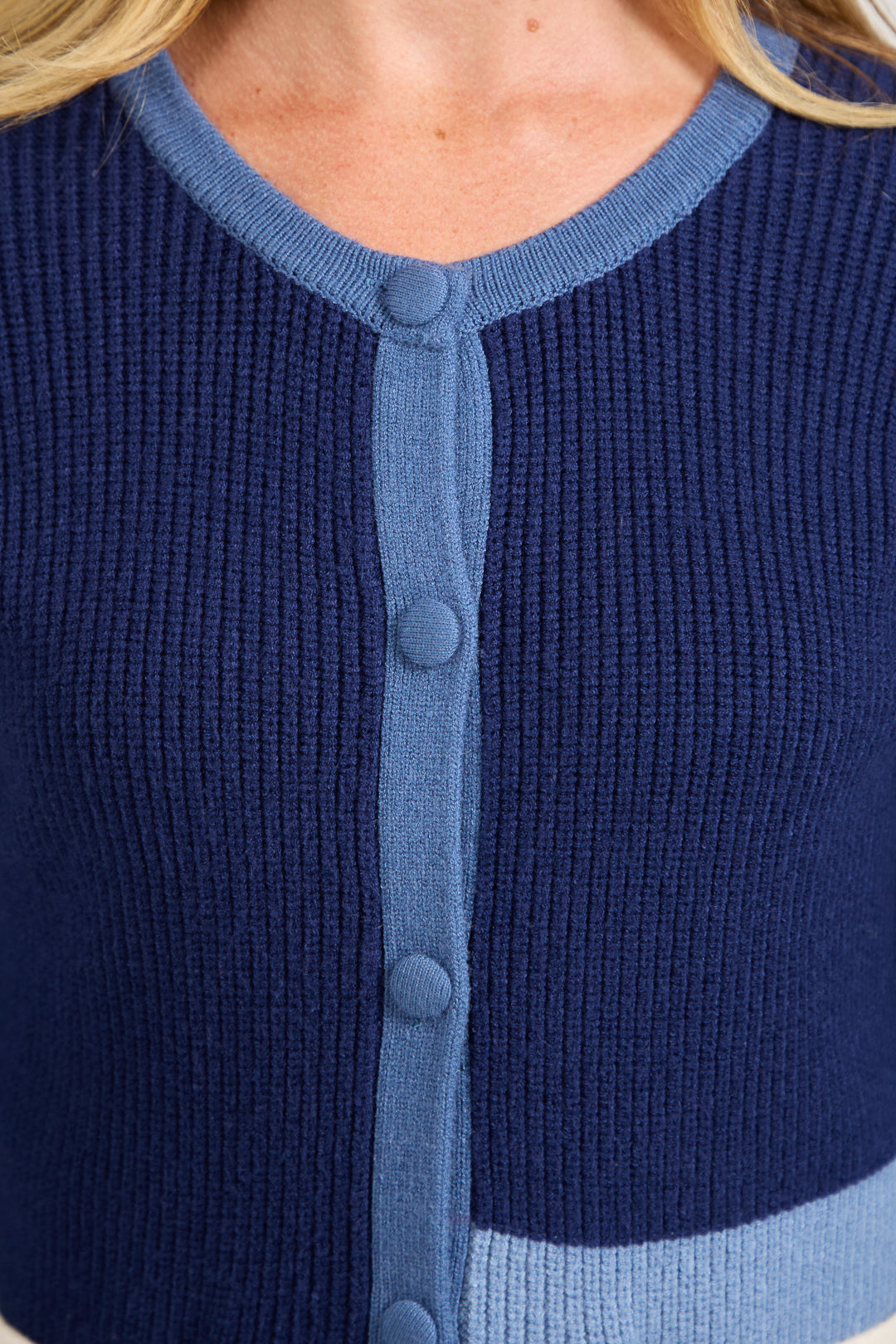 Colour Block Cardigan