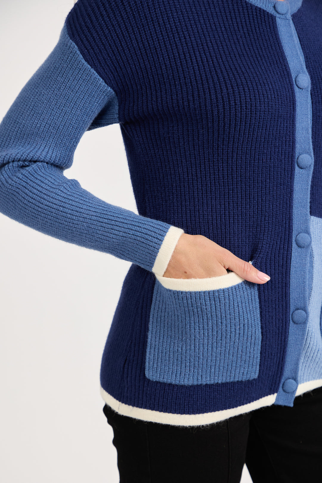 Colour Block Cardigan