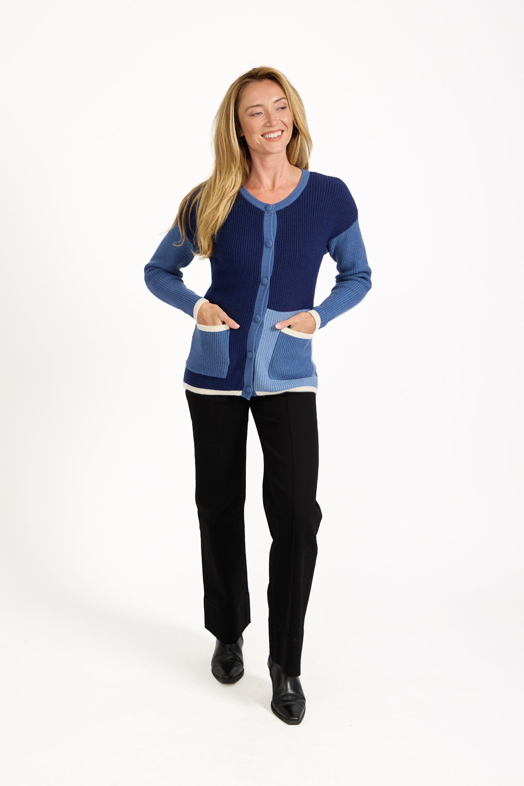 Colour Block Cardigan
