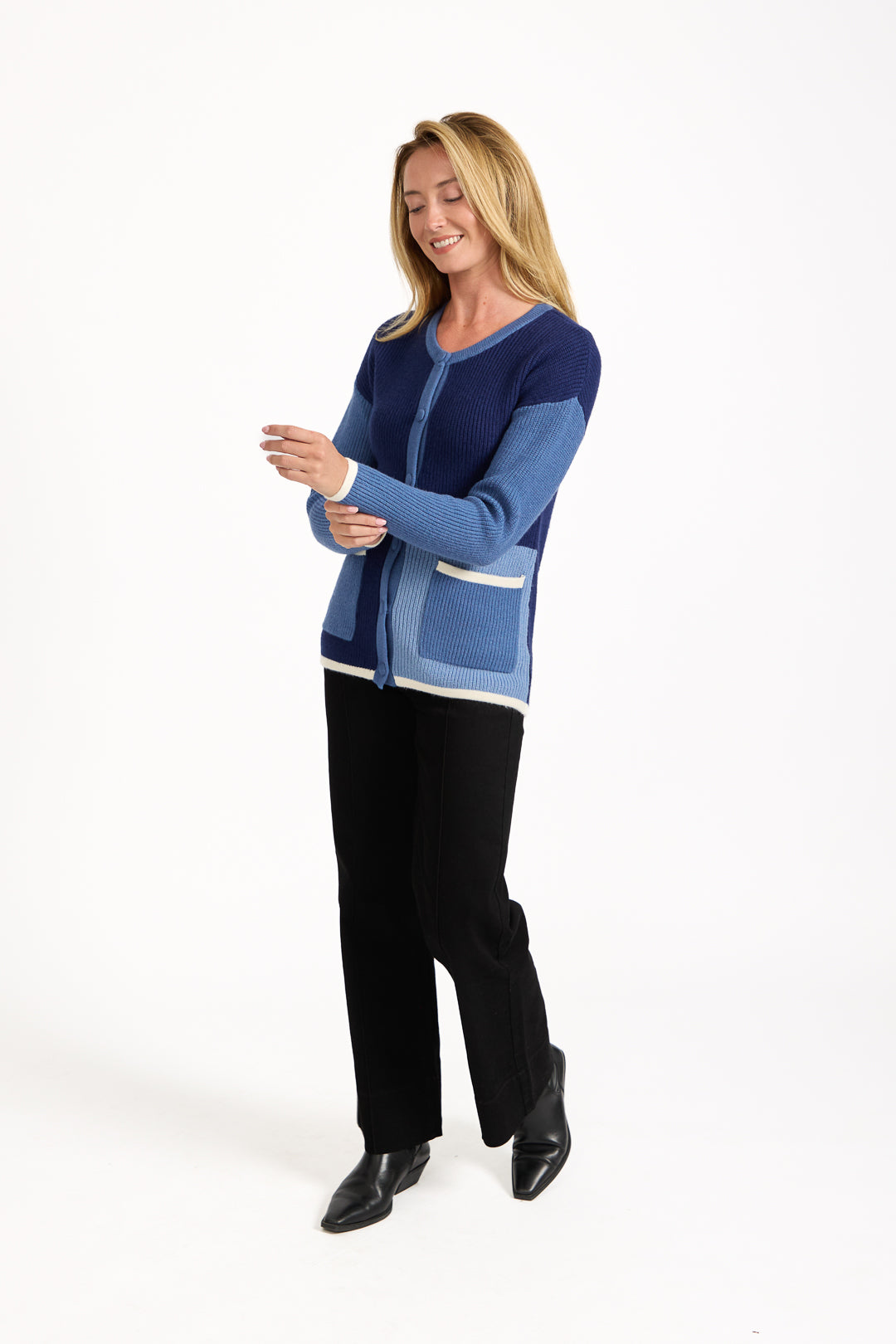 Colour Block Cardigan