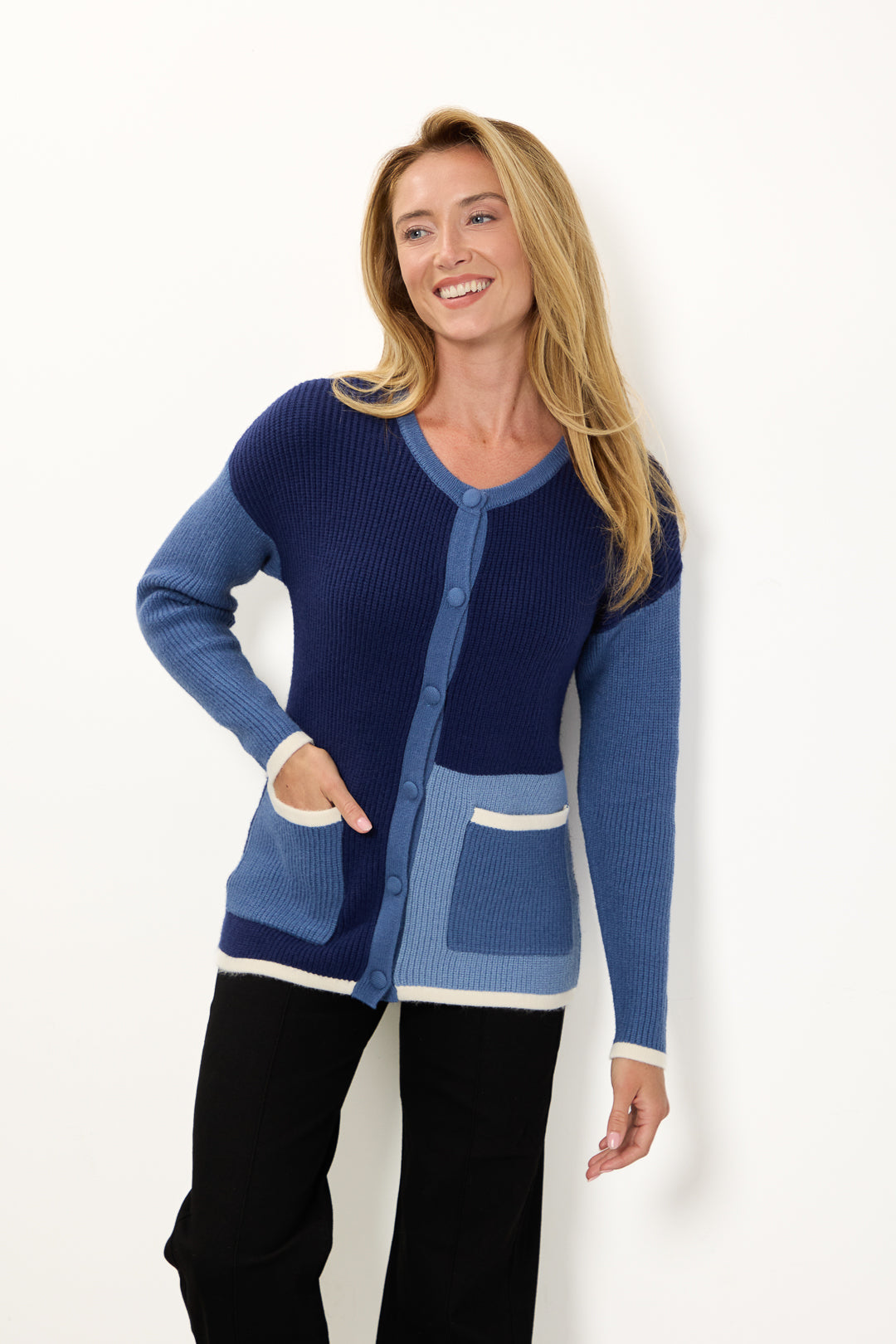 Colour Block Cardigan