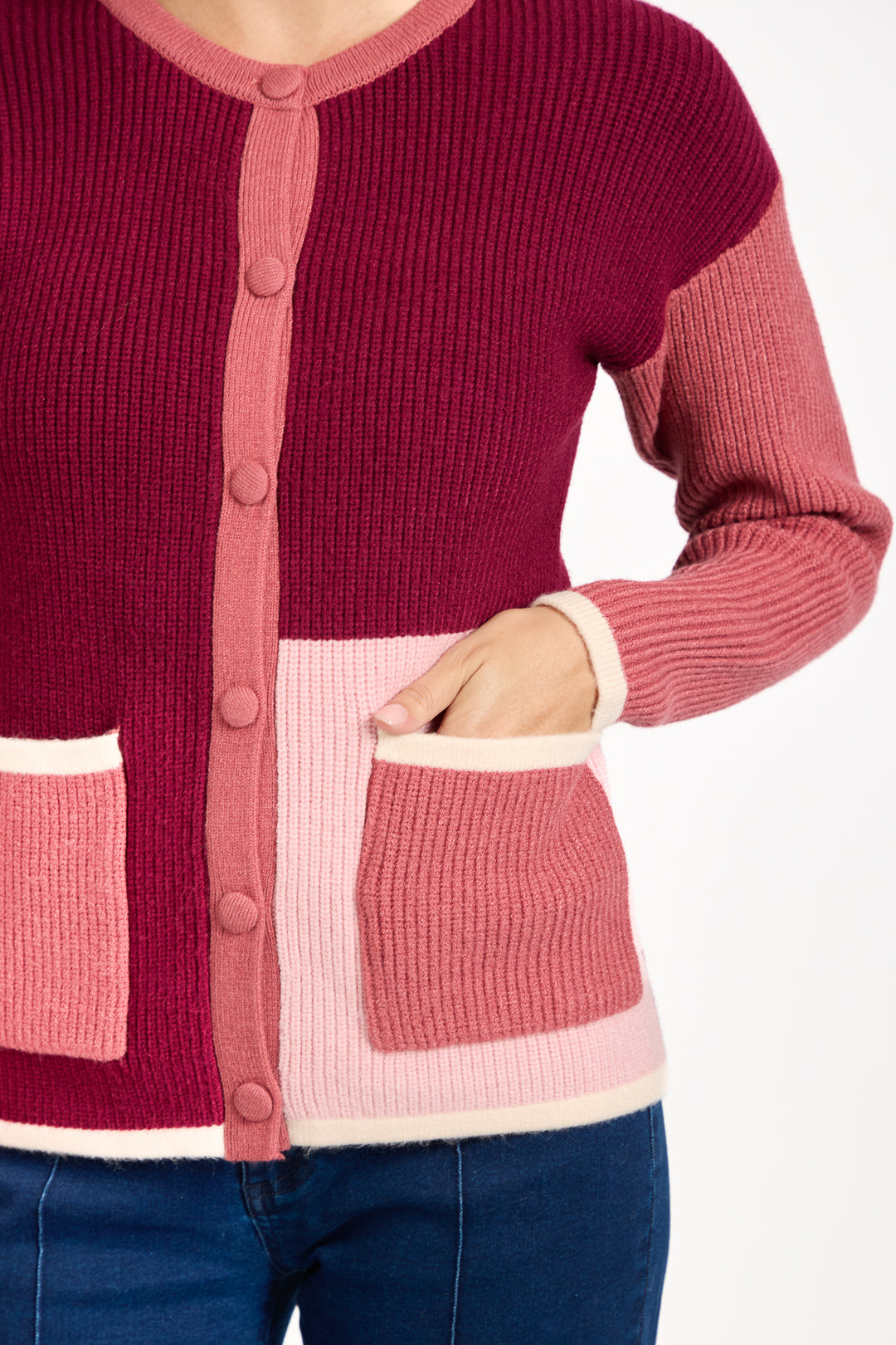 Colour Block Cardigan