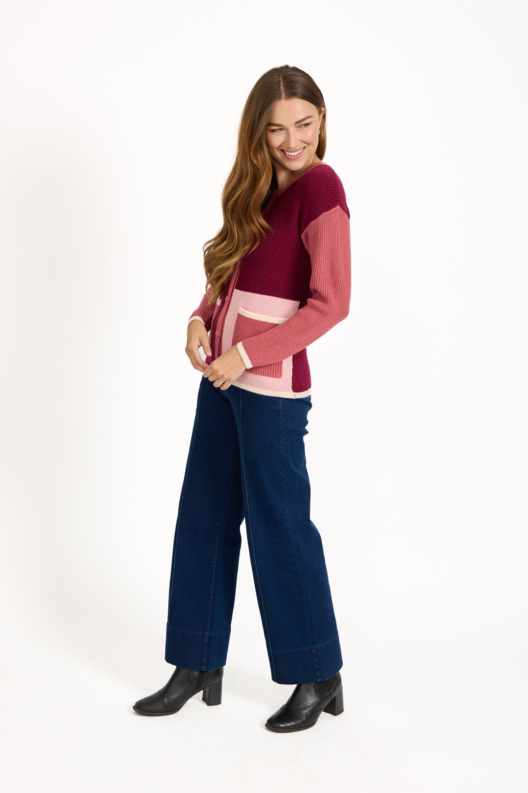 Colour Block Cardigan