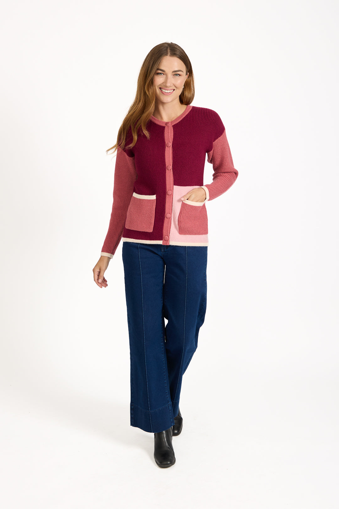 Colour Block Cardigan