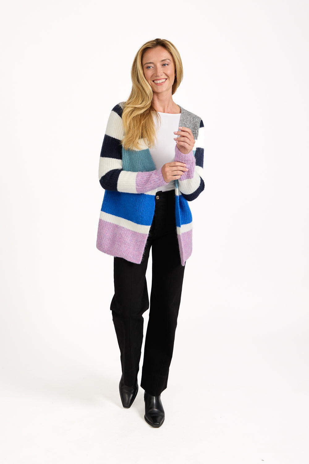 Stripe Knit Cardigan