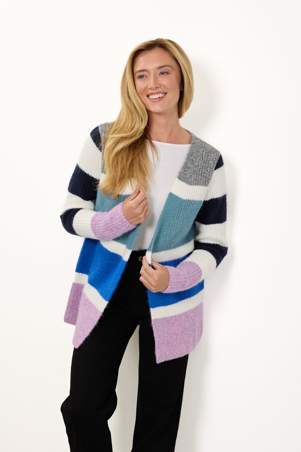 Stripe Knit Cardigan