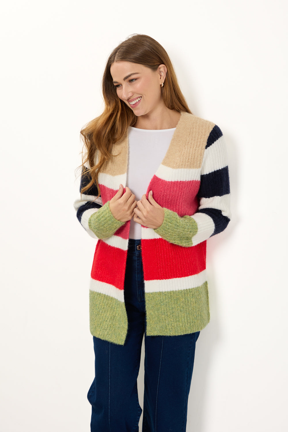 Stripe Knit Cardigan