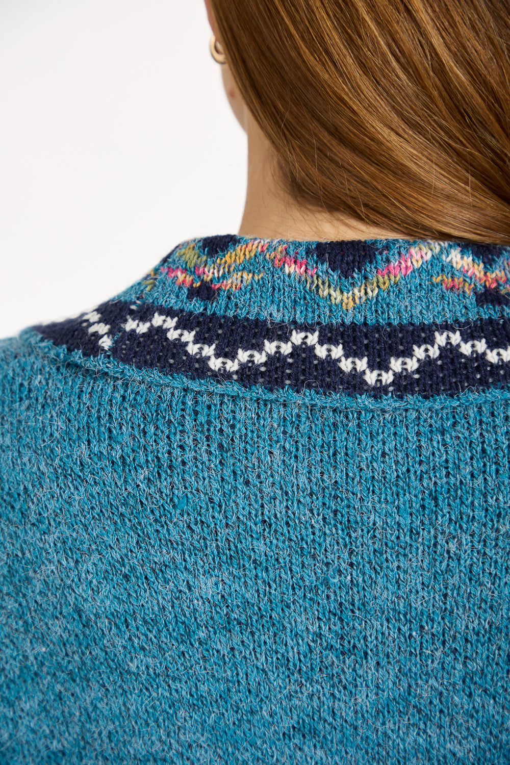 Aztec Bordered Fringed Longline Cardigan