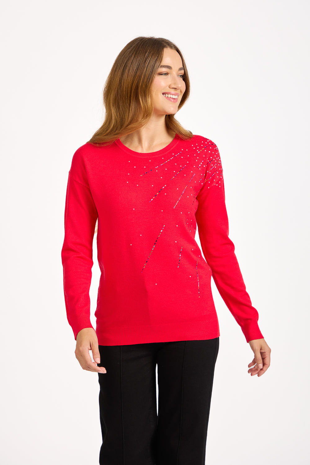 Spray Diamanté Embellished Jumper