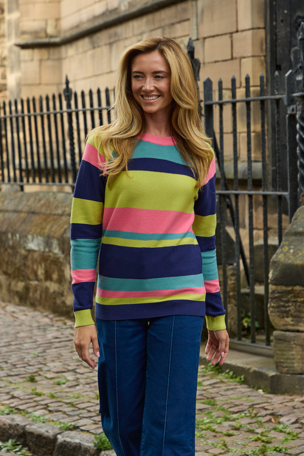 Multi Stripe Knit Jumper