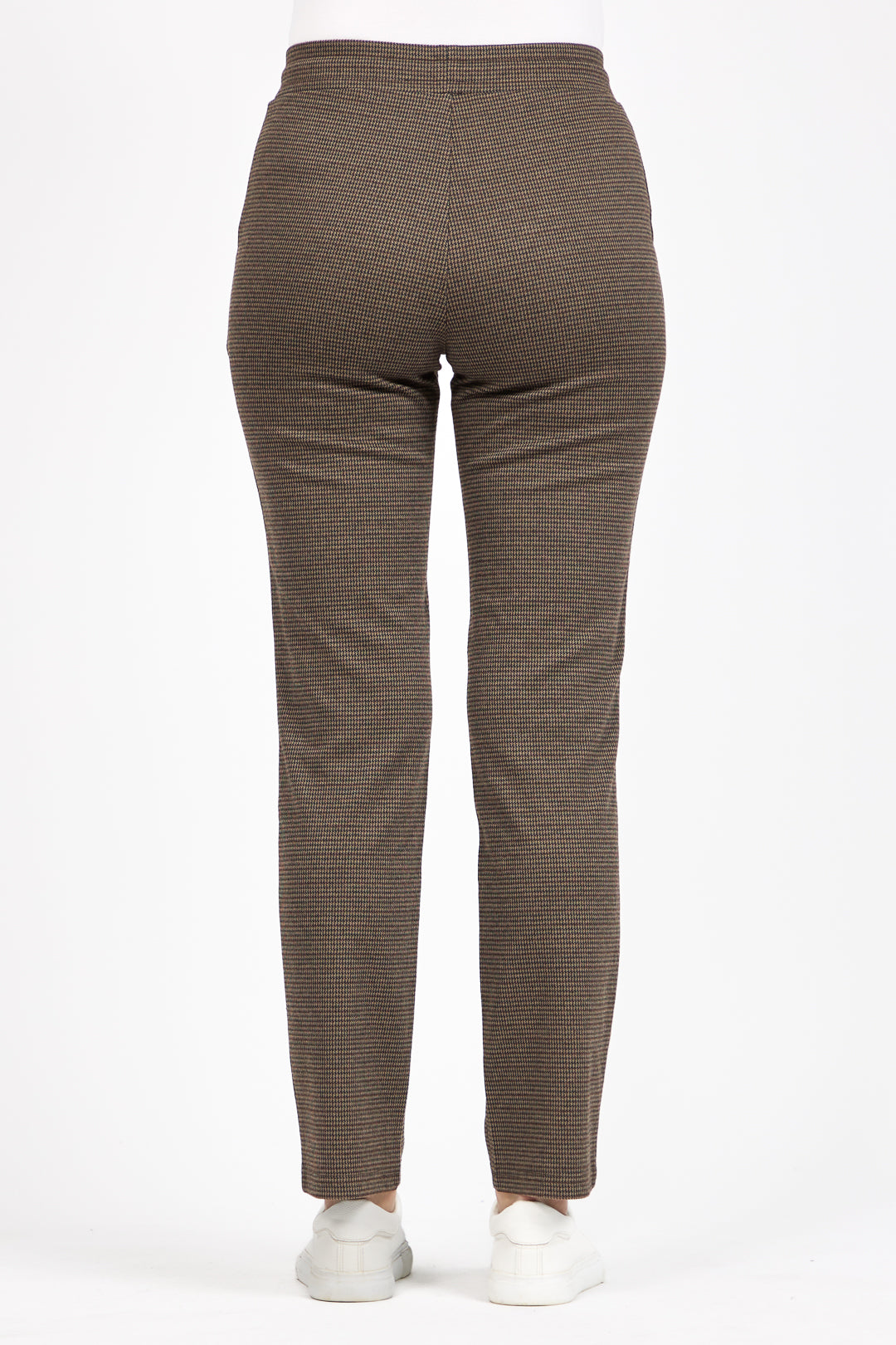 Dogtooth Ponte Slim Fit Trousers