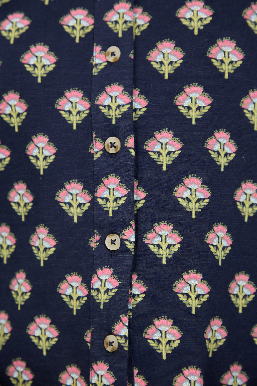 Leaf Print Cotton Shirt