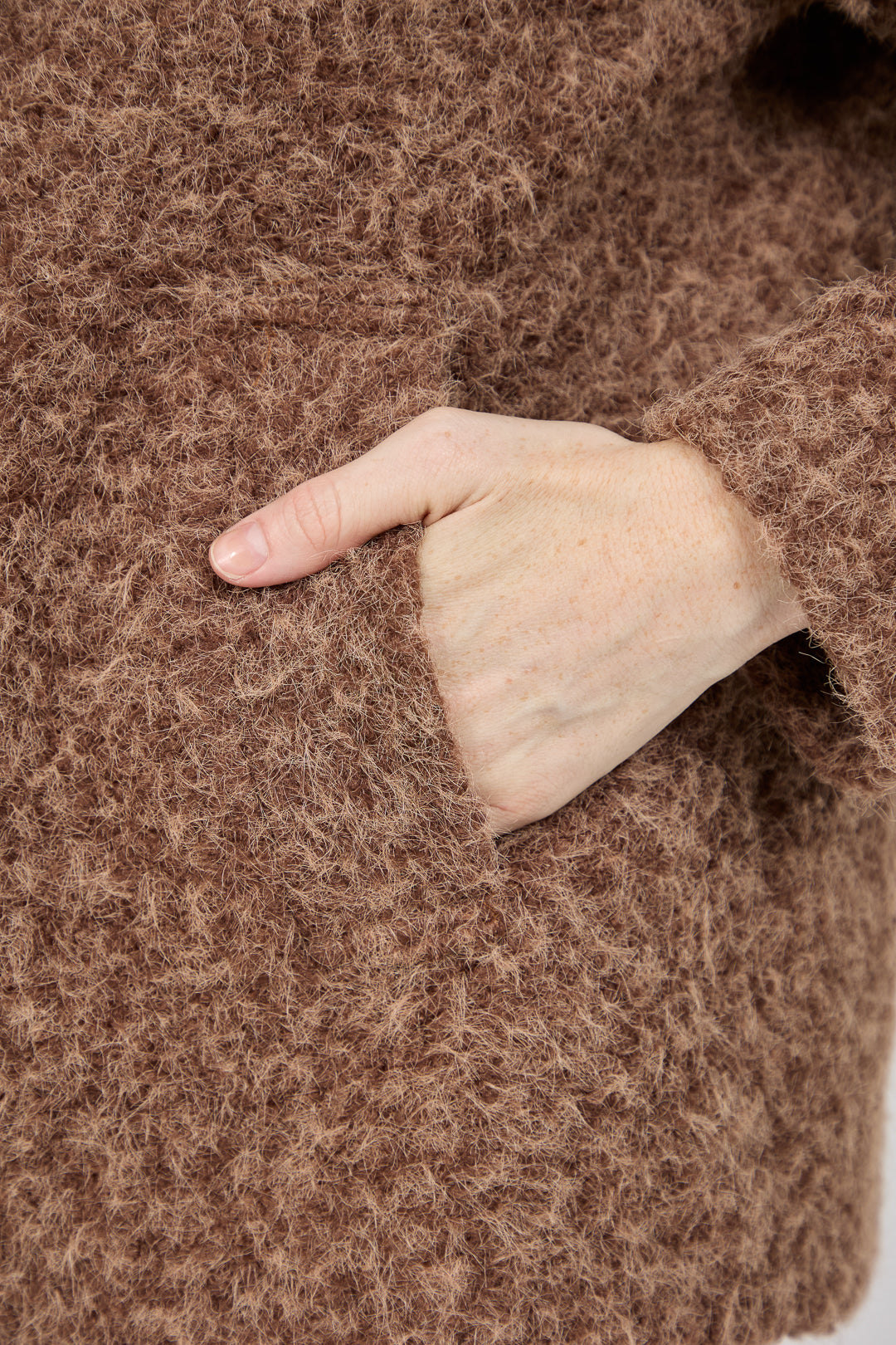 Faux Fur Fluffy Boxy Jacket