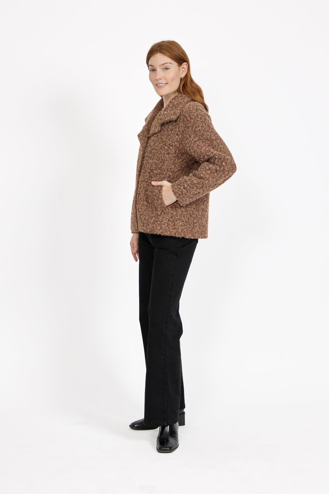 Faux Fur Fluffy Boxy Jacket