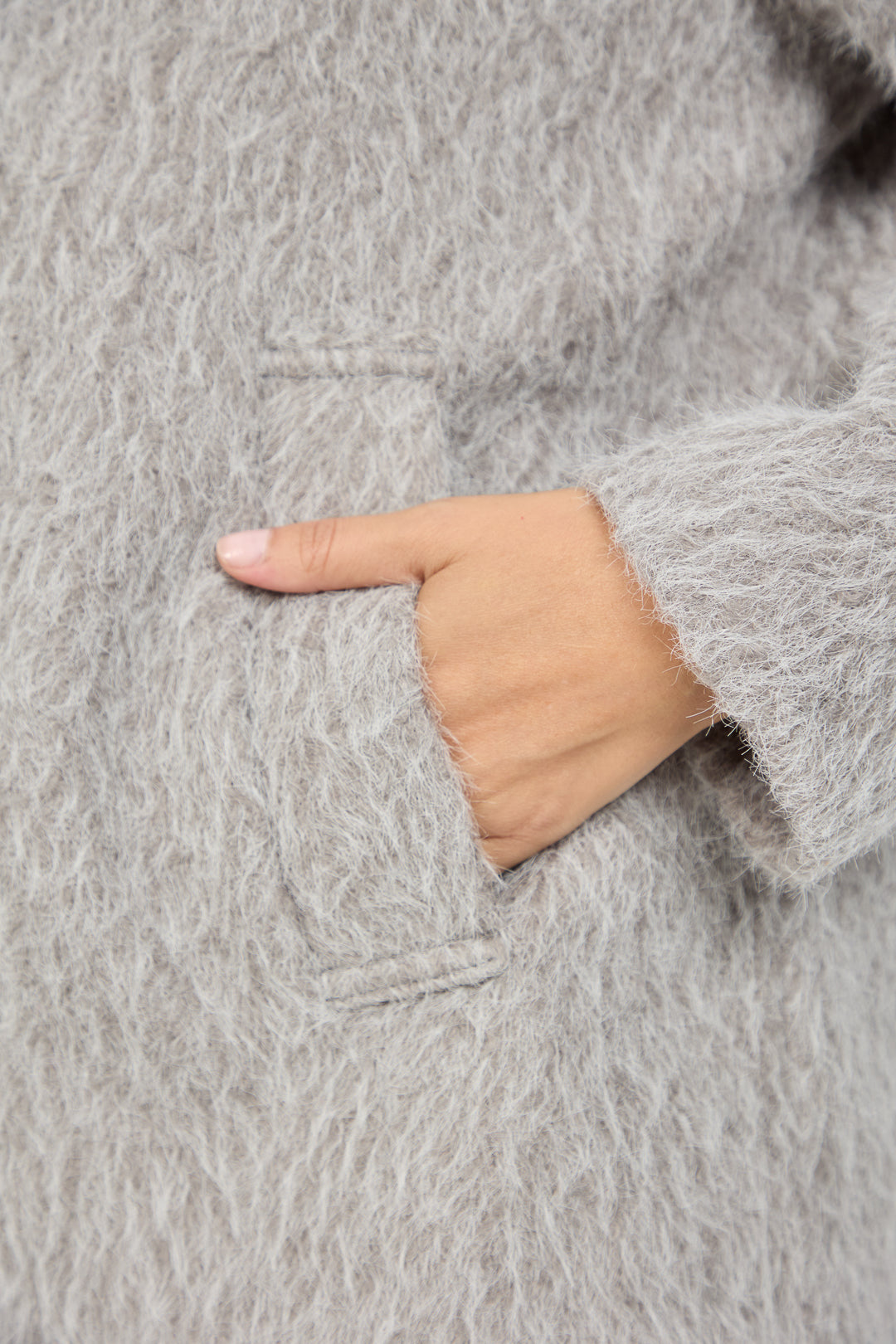 Faux Fur Fluffy Boxy Jacket