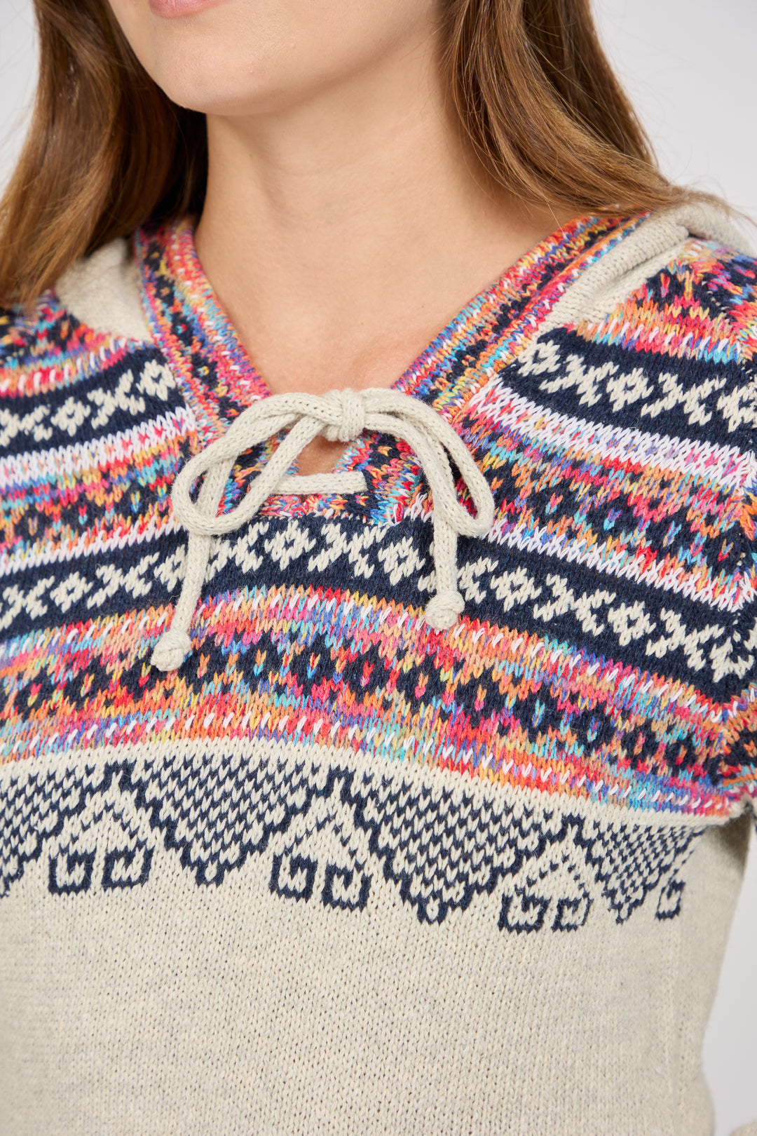Fair Isle Hooded Jumper