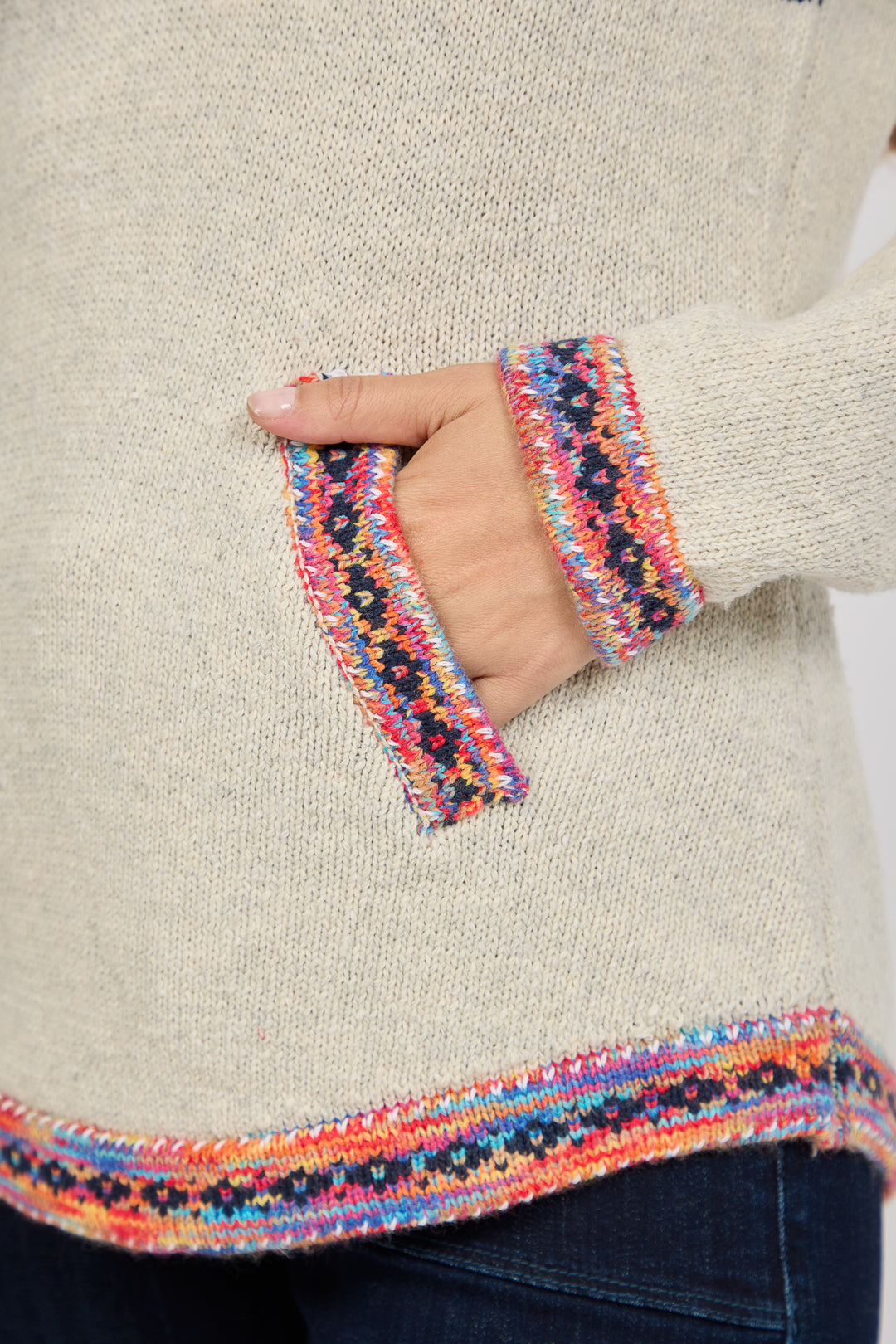 Fair Isle Hooded Jumper