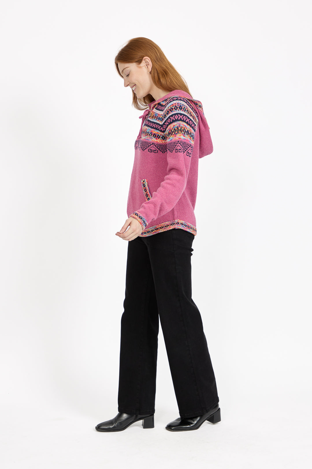 Fair Isle Hooded Jumper