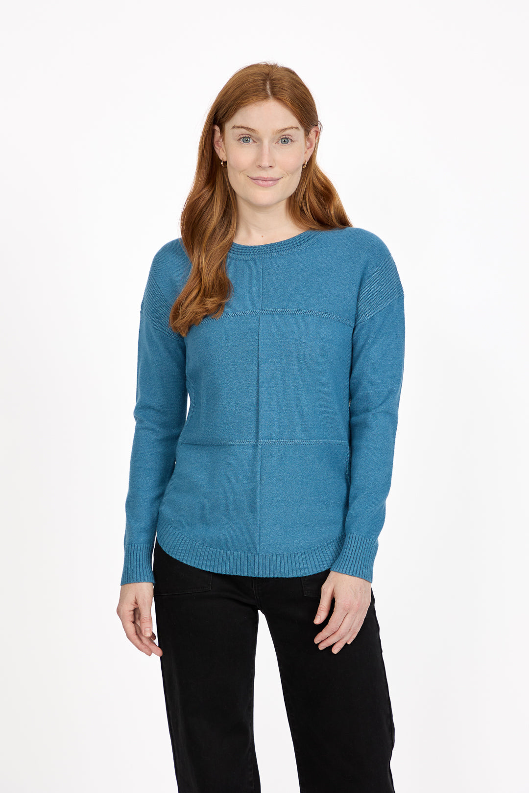 Cable-Knit Block Jumper