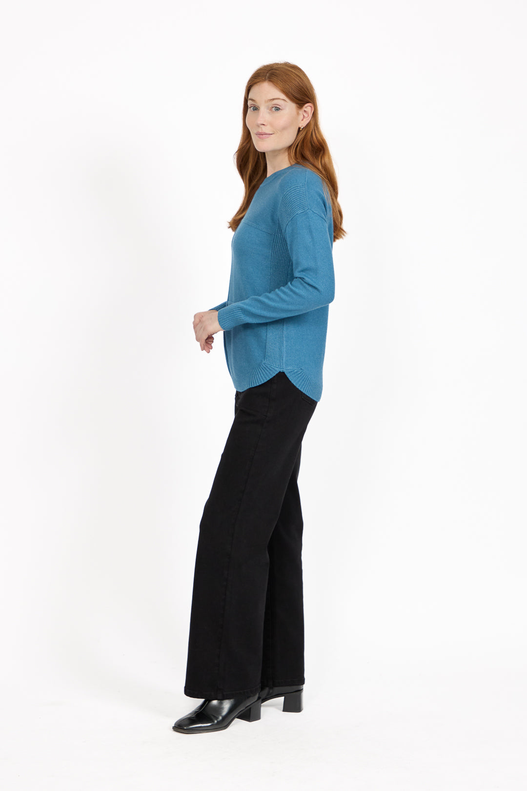 Cable-Knit Block Jumper