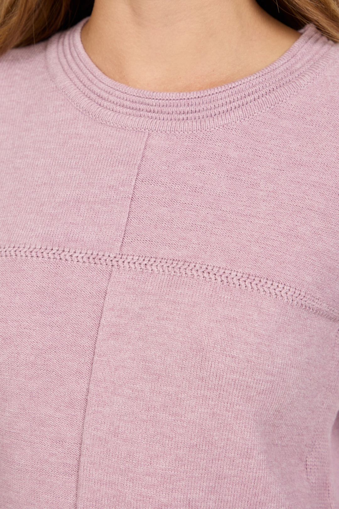 Cable-Knit Block Jumper