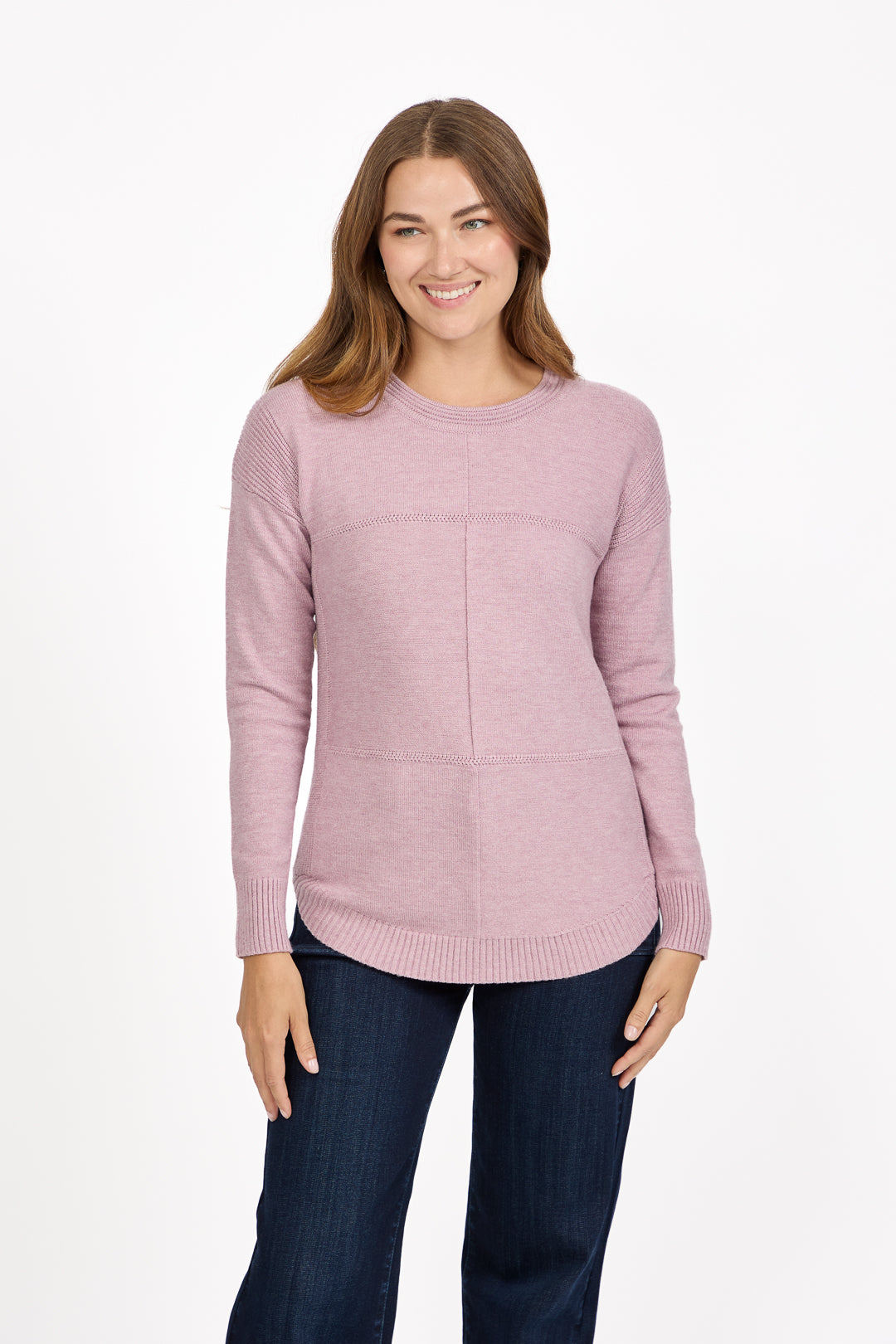 Cable-Knit Block Jumper