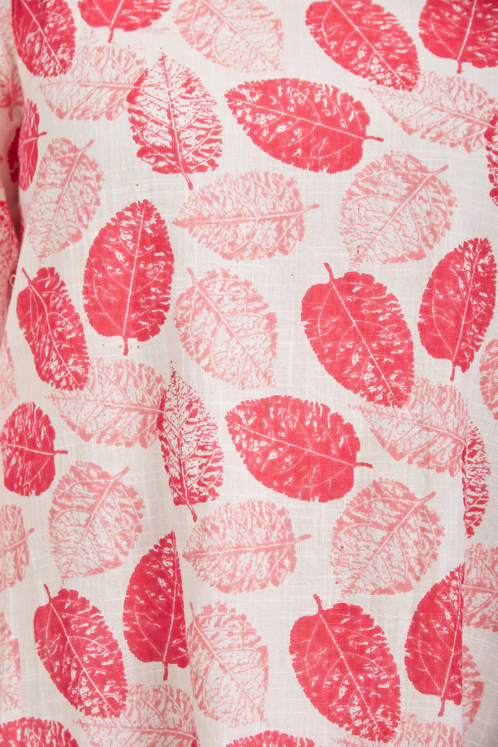 Leaf Print Layered Top