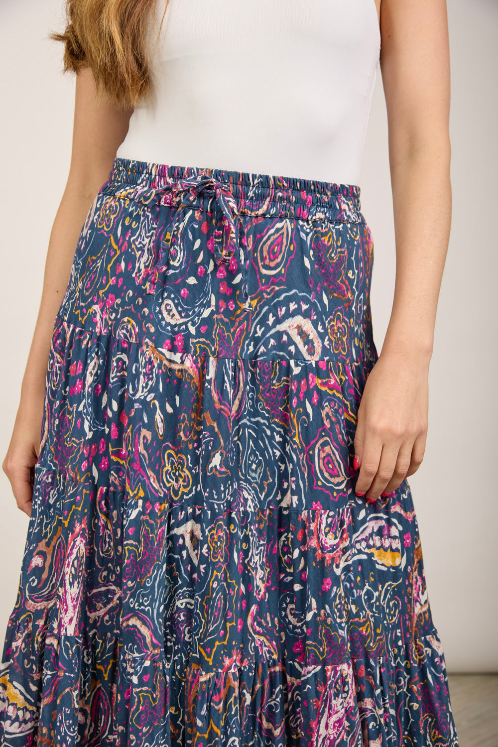 Paisley Print Skirt