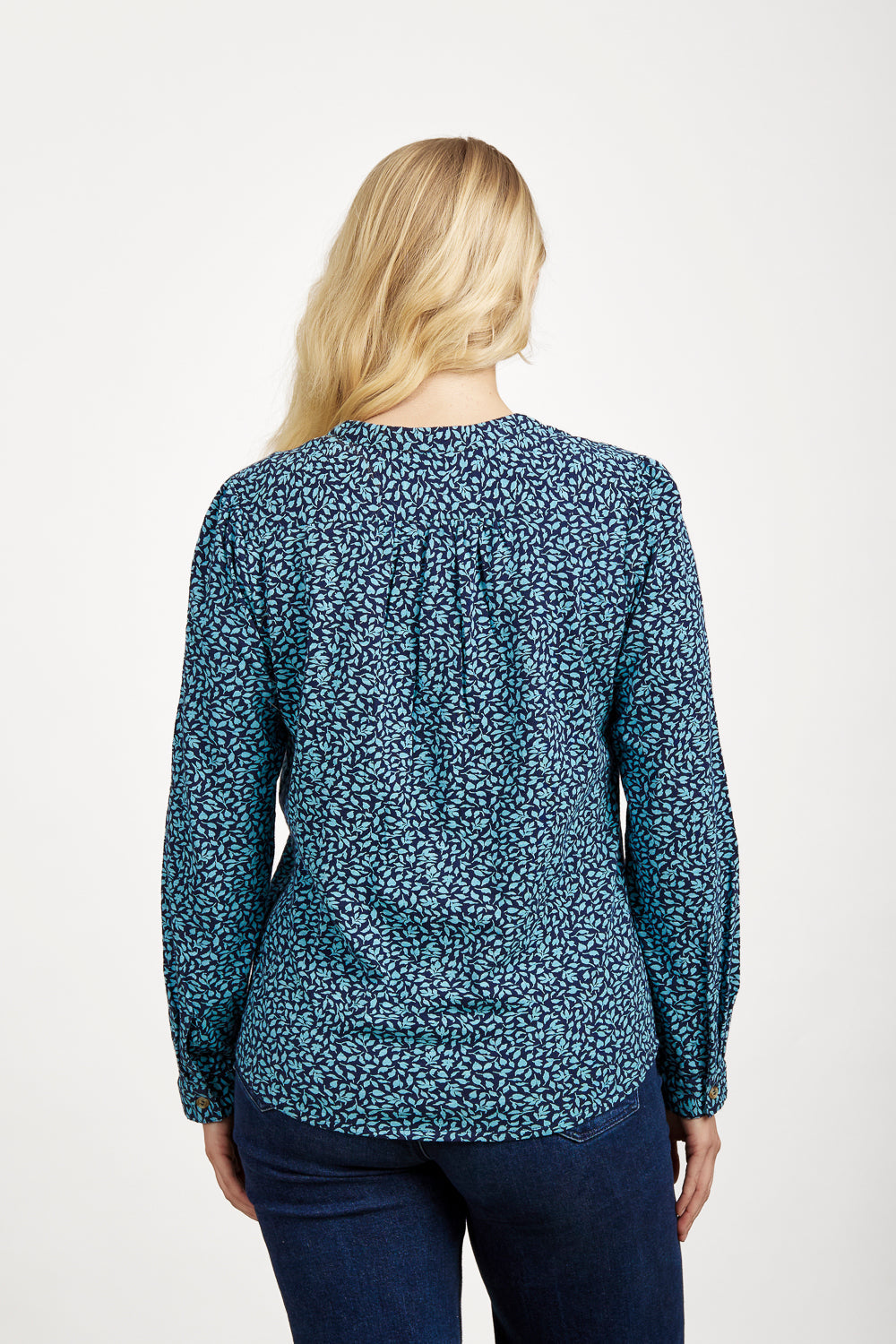 Ditsy Leaf Print Shirt