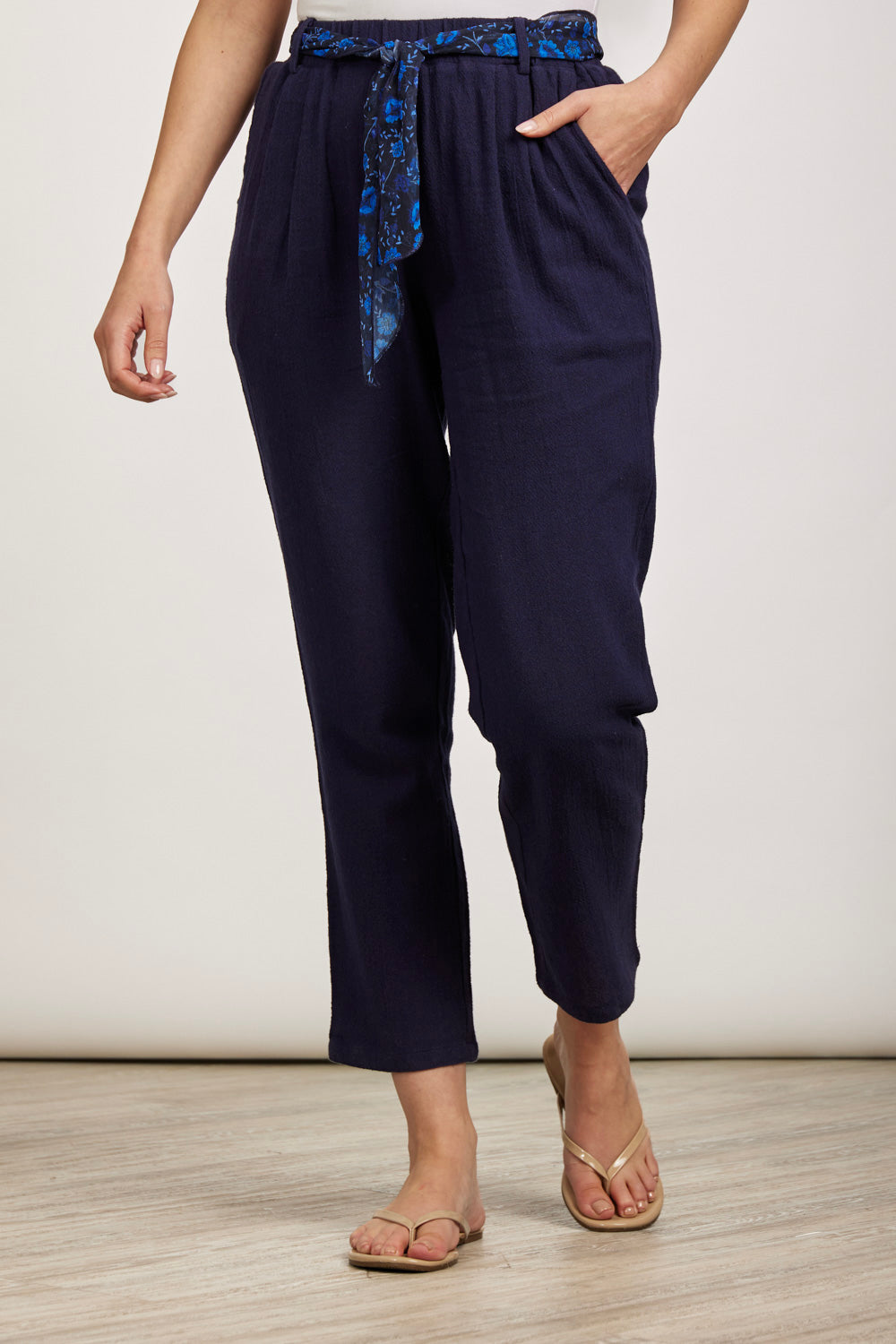 Printed Belted Trouser