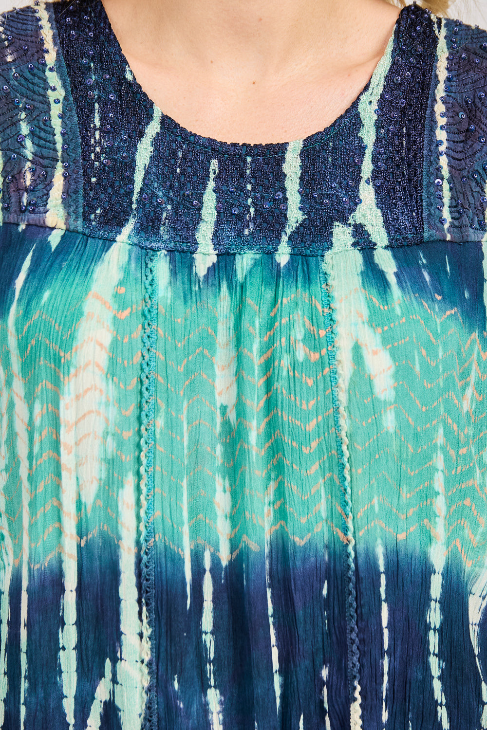 Tie Dye Embellished Top